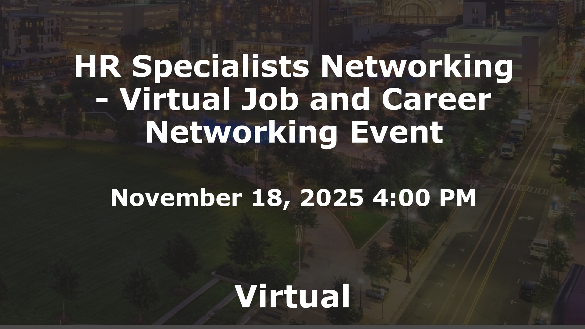 HR Specialists Networking - Virtual Job and Career Networking Event event image